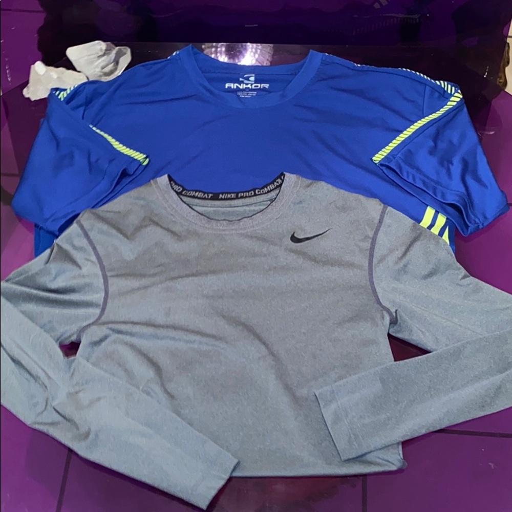 2 athletic shirts